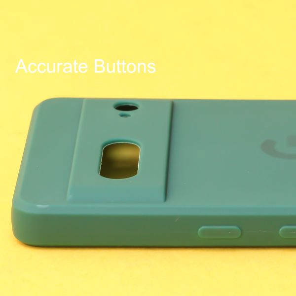 Dark Green Candy Camera Silicone Case for Google Pixel 7 - The Hatke