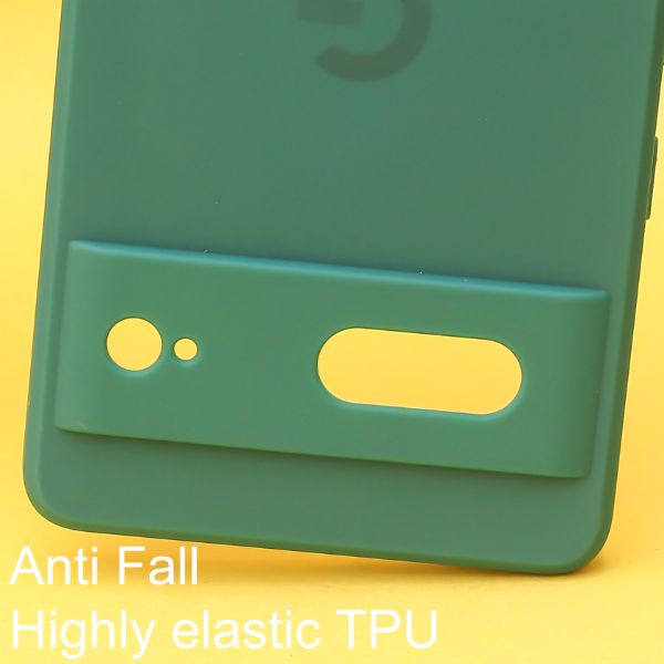 Dark Green Candy Camera Silicone Case for Google Pixel 7 - The Hatke