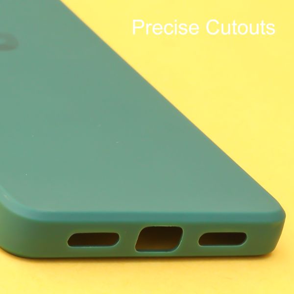Dark Green Candy Camera Silicone Case for Google Pixel 7 - The Hatke