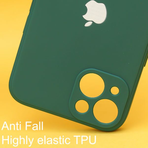 Dark Green Candy Silicone Case for Apple Iphone 15 Plus - The Hatke