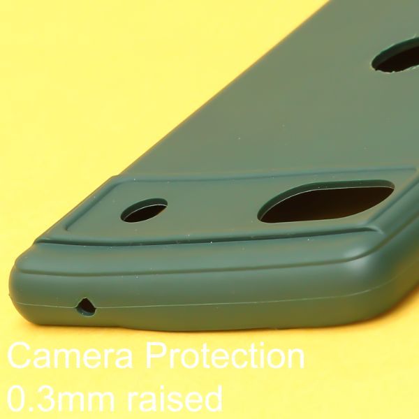 Dark Green Candy Silicone Case for Google Pixel 6A - The Hatke