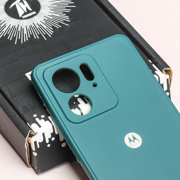 Dark Green Candy silicone Case for Motorola Edge 40 - The Hatke