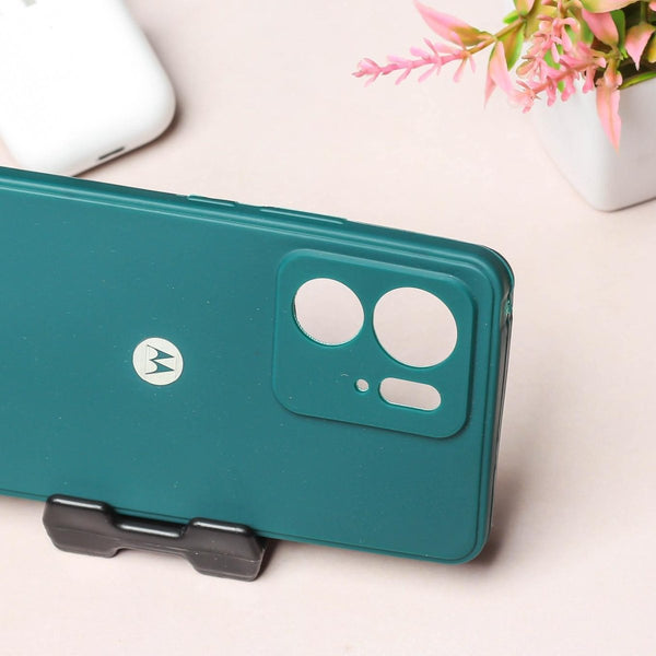 Dark Green Candy silicone Case for Motorola Edge 40 - The Hatke