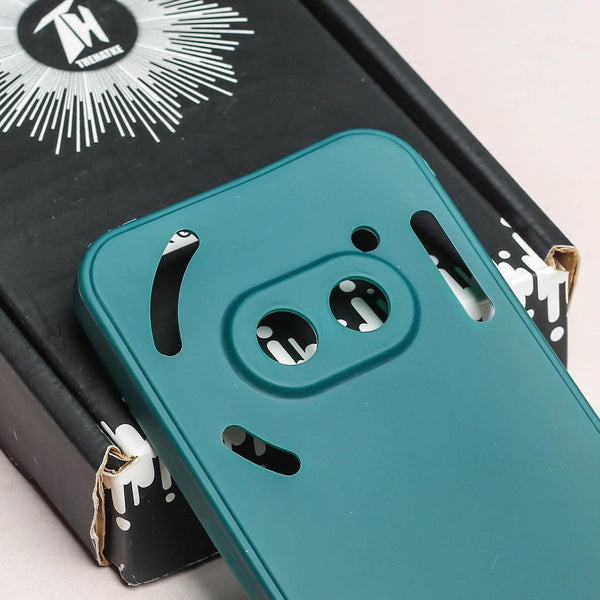 Dark Green Candy Silicone Case for Nothing Phone 2A - The Hatke