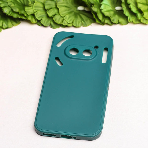 Dark Green Candy Silicone Case for Nothing Phone 2A - The Hatke