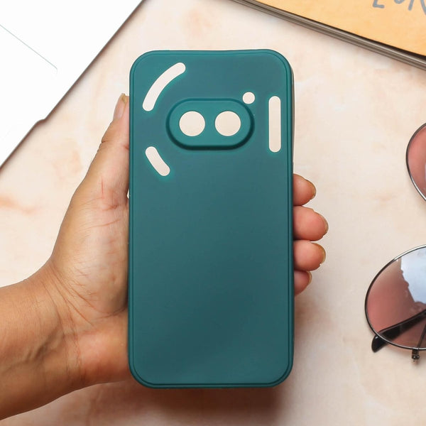 Dark Green Candy Silicone Case for Nothing Phone 2A - The Hatke