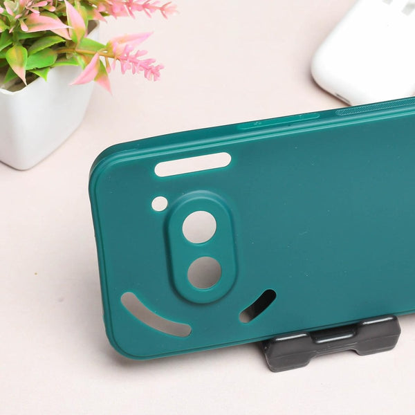 Dark Green Candy Silicone Case for Nothing Phone 2A - The Hatke