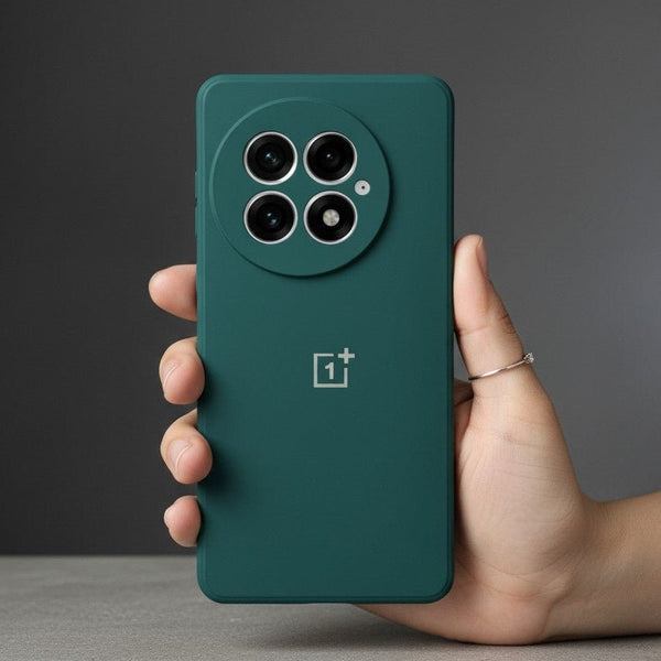 Dark Green Candy Silicone Case for Oneplus 13 - The Hatke