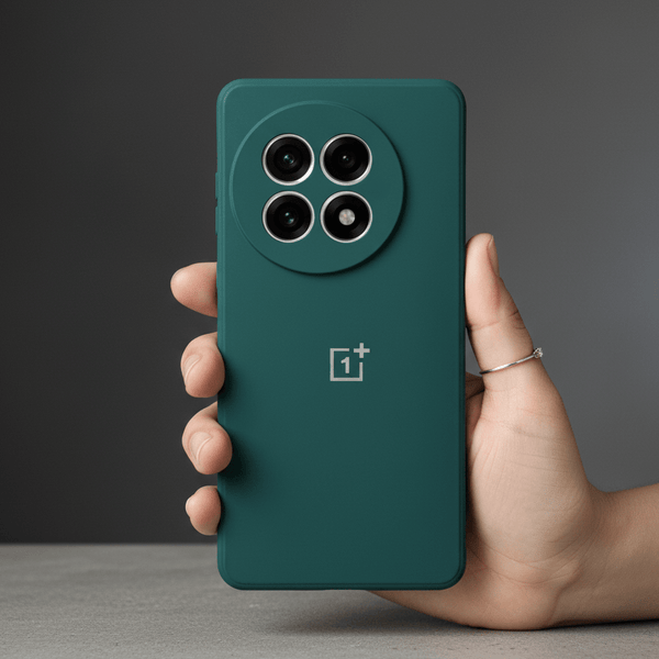Dark Green Candy Silicone Case for Oneplus 13R - The Hatke