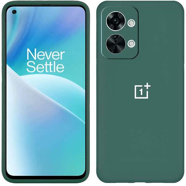 Dark Green Candy Silicone Case for Oneplus Nord 2T - The Hatke