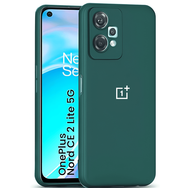 Dark Green Candy Silicone Case for Oneplus Nord CE 2 Lite - The Hatke