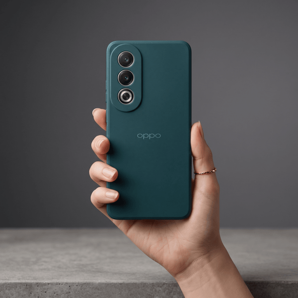 Dark Green Candy Silicone Case for Oppo A3 Pro - The Hatke