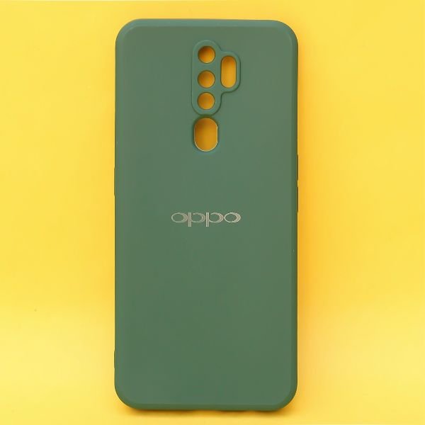 Dark Green Candy Silicone Case for Oppo A9 2020 - The Hatke