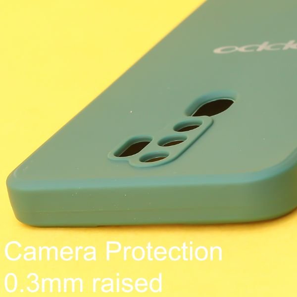 Dark Green Candy Silicone Case for Oppo A9 2020 - The Hatke