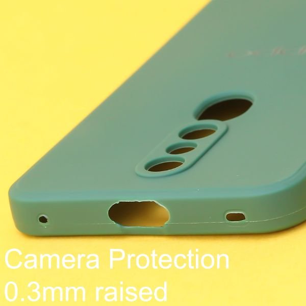 Dark Green Candy Silicone Case for Oppo F11 Pro - The Hatke