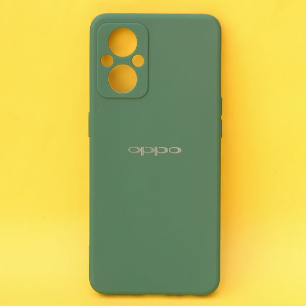 Dark Green candy Silicone Case for Oppo F21 Pro 5g - The Hatke