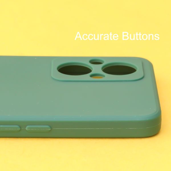 Dark Green candy Silicone Case for Oppo F21 Pro 5g - The Hatke