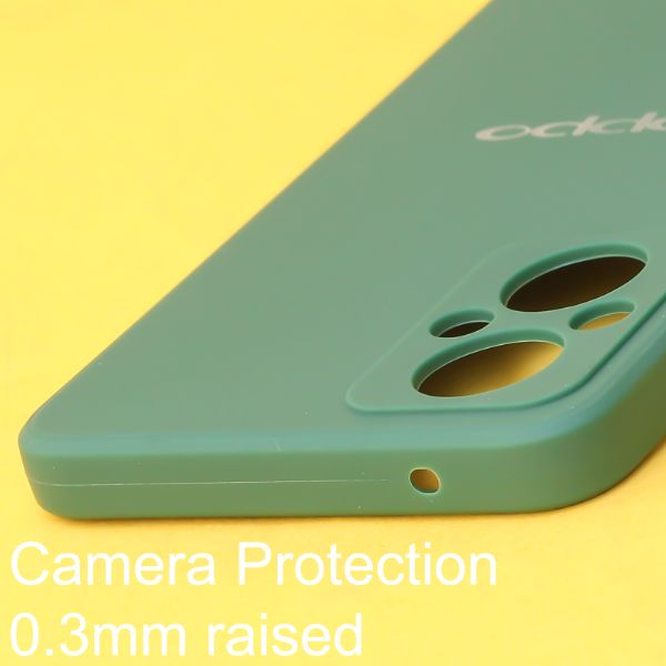 Dark Green candy Silicone Case for Oppo F21 Pro 5g - The Hatke