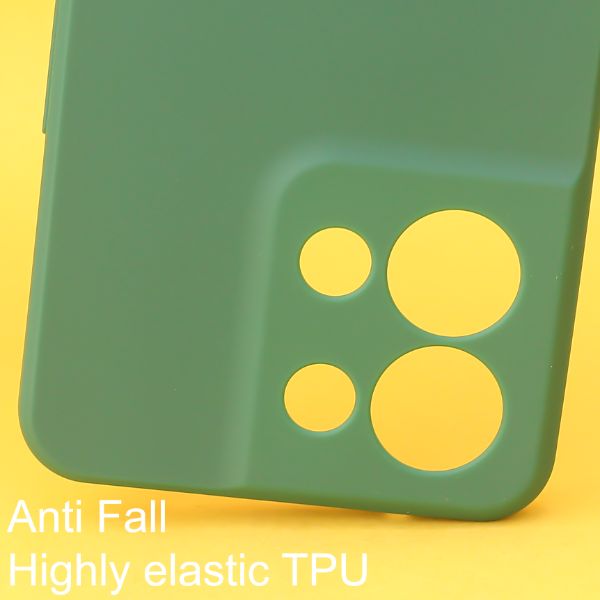 Dark Green candy Silicone Case for Oppo Reno 8 - The Hatke