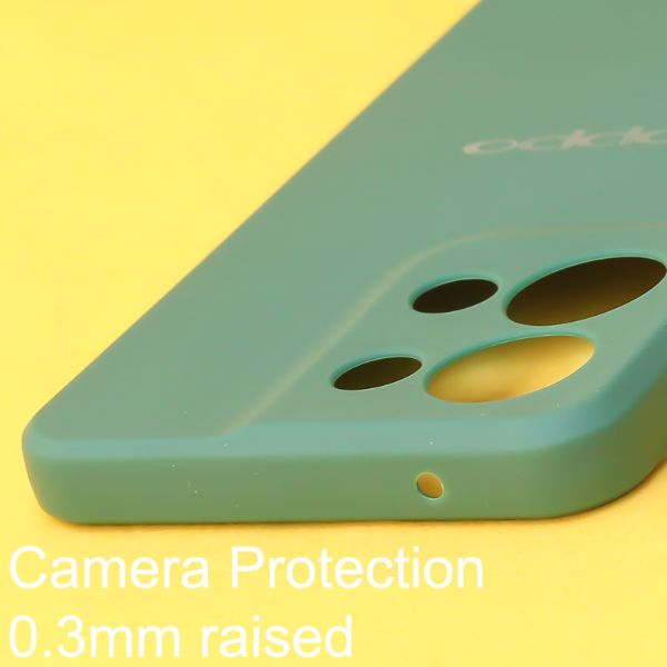 Dark Green candy Silicone Case for Oppo Reno 8 - The Hatke