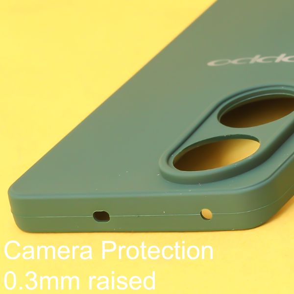 Dark Green candy Silicone Case for Oppo Reno 8T - The Hatke