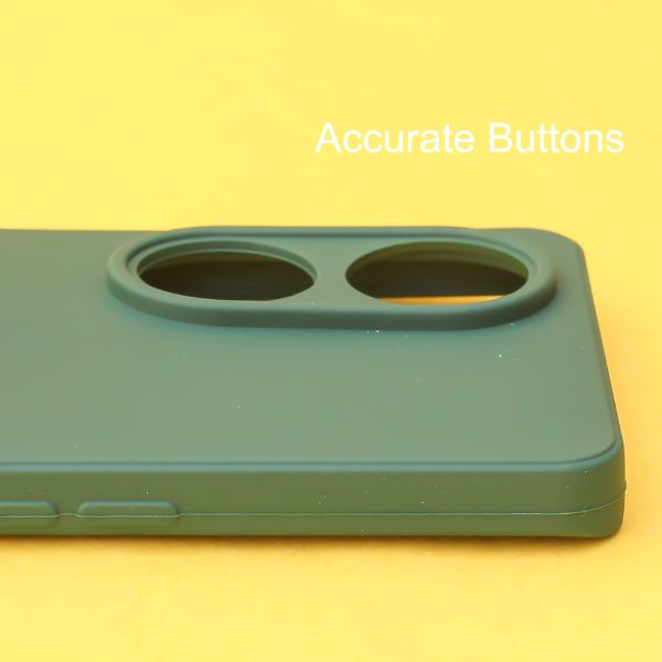 Dark Green candy Silicone Case for Oppo Reno 8T - The Hatke