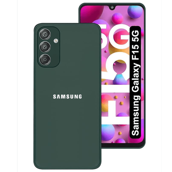 Dark Green Candy Silicone Case for Samsung Galaxy F15 - The Hatke