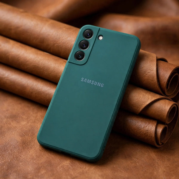 Dark Green Candy Silicone Case for Samsung S22 Plus - The Hatke