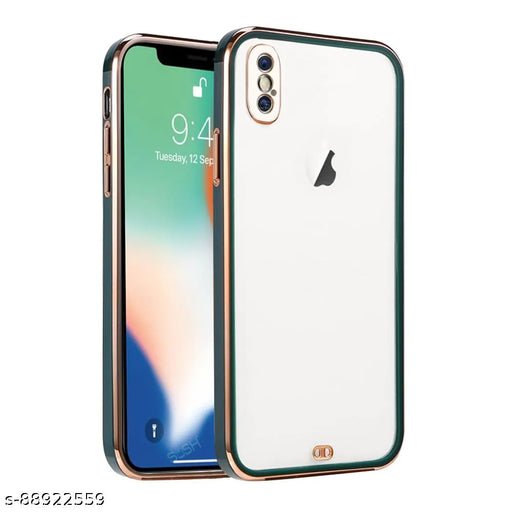 Dark Green Electroplated Transparent Case for Apple iphone X/Xs - The Hatke