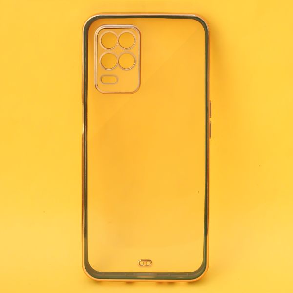 Dark Green Electroplated Transparent Case for Realme 8 5G - The Hatke