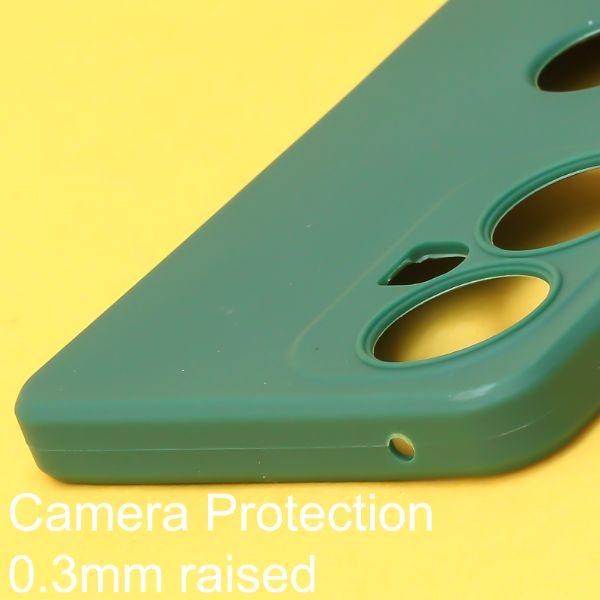 Dark Green Logo Cut Candy Silicone Case for Oneplus Nord CE 3 Lite 5G - The Hatke