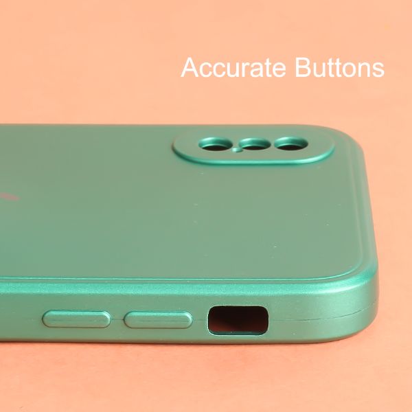 Dark Green Metallic Finish Silicone Case for Apple Iphone X/XS - The Hatke