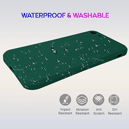 Dark Green Original Camera Silicone Case for Apple Iphone 7 - The Hatke