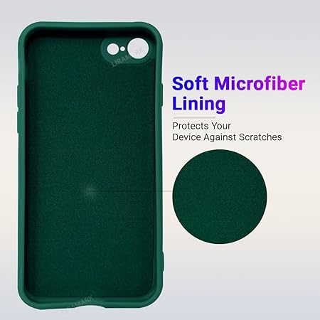 Dark Green Original Camera Silicone Case for Apple Iphone 7 - The Hatke
