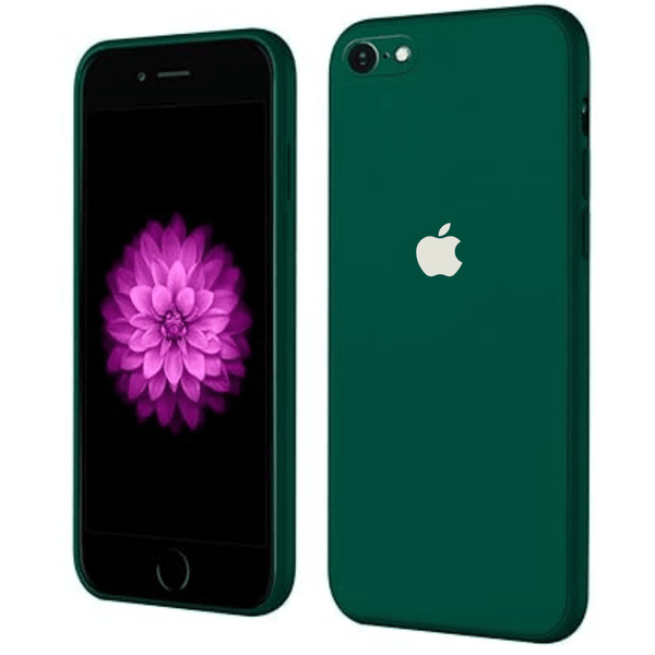 Dark Green Original Camera Silicone Case for Apple Iphone 7 - The Hatke