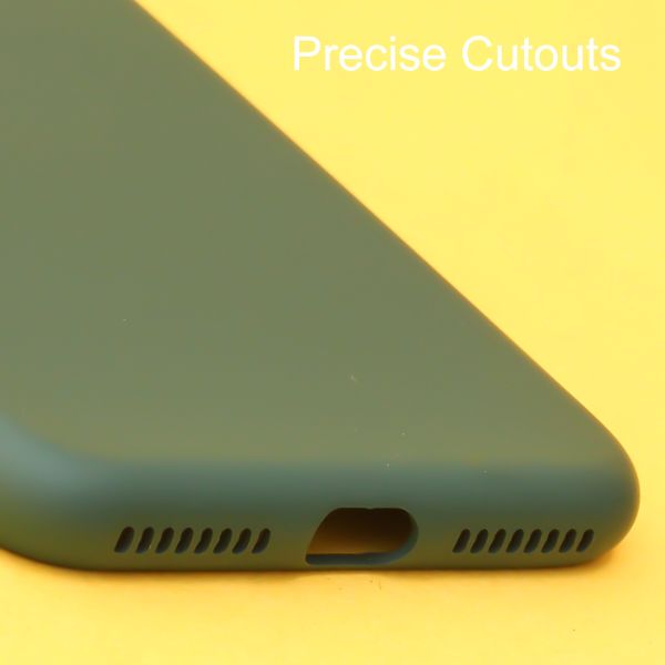 Dark Green Original Camera Silicone case for Apple iphone 7 Plus - The Hatke
