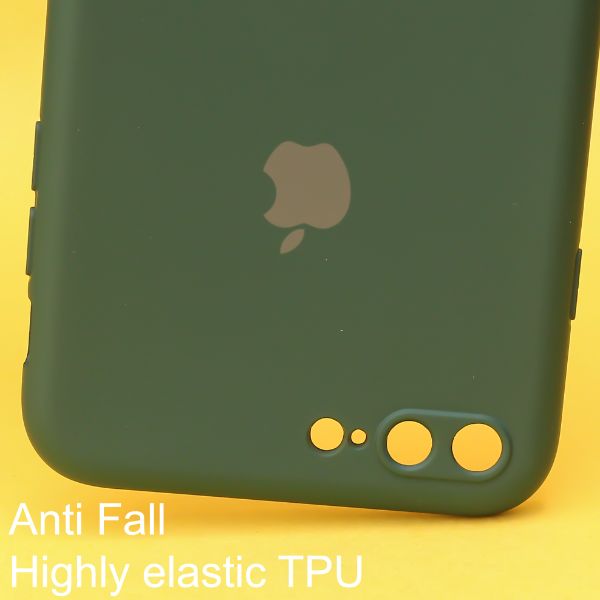 Dark Green Original Camera Silicone case for Apple iphone 7 Plus - The Hatke
