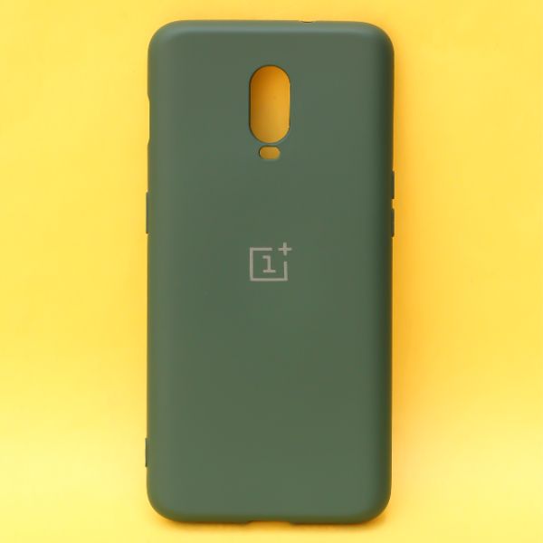 Dark Green Original Camera Silicone case for Oneplus 7 - The Hatke