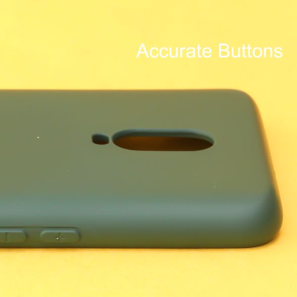 Dark Green Original Camera Silicone case for Oneplus 7 - The Hatke