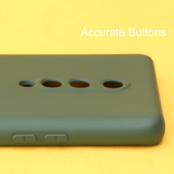 Dark Green Original Camera Silicone case for Oneplus 8 - The Hatke