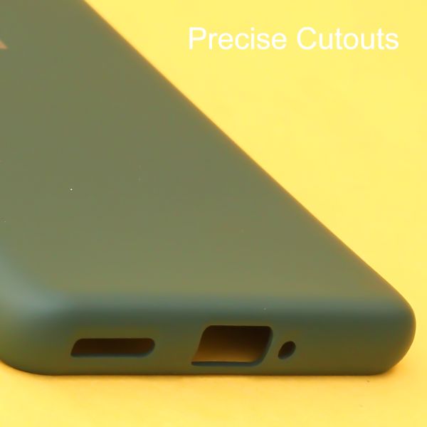 Dark Green Original Camera Silicone case for Oneplus 8 - The Hatke