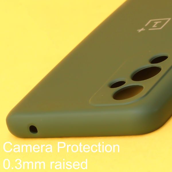 Dark Green Original Camera Silicone case for Oneplus 9 - The Hatke