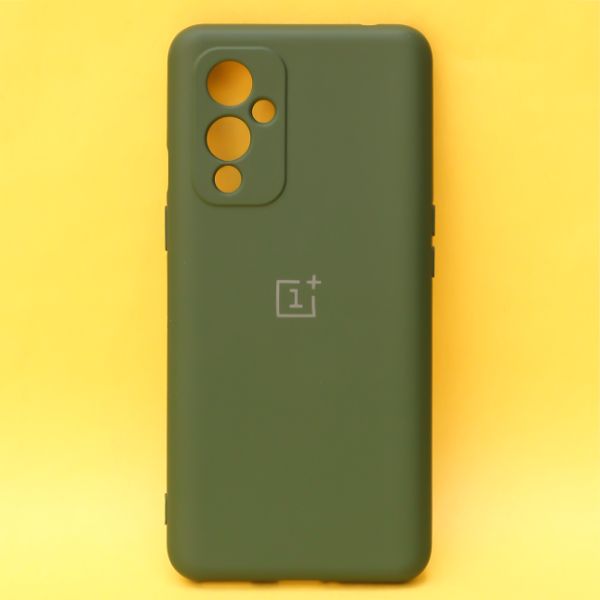 Dark Green Original Camera Silicone case for Oneplus 9 - The Hatke