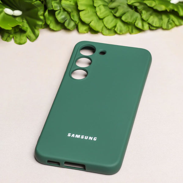 Dark Green Original Camera Silicone case for Samsung S21 FE - The Hatke
