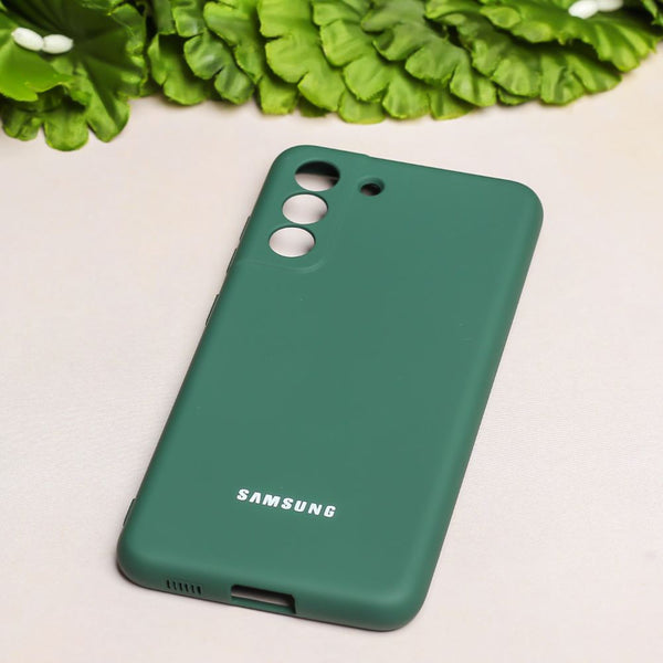 Dark Green Original Camera Silicone case for Samsung S22 - The Hatke