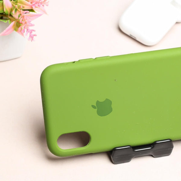 Dark Green Original Silicone case for Apple iphone Xs Max - The Hatke