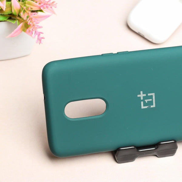 Dark Green Original Silicone case for Oneplus 7 - The Hatke