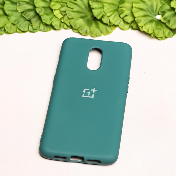 Dark Green Original Silicone case for Oneplus 7 - The Hatke