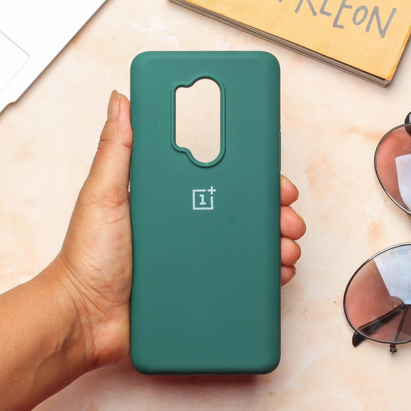 Dark Green Original Silicone case for Oneplus 8 Pro - The Hatke