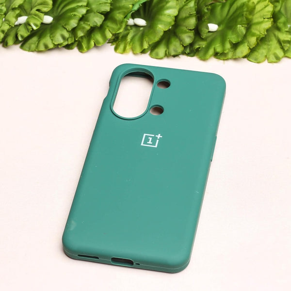 Dark Green Original Silicone case for Oneplus Nord 3 - The Hatke
